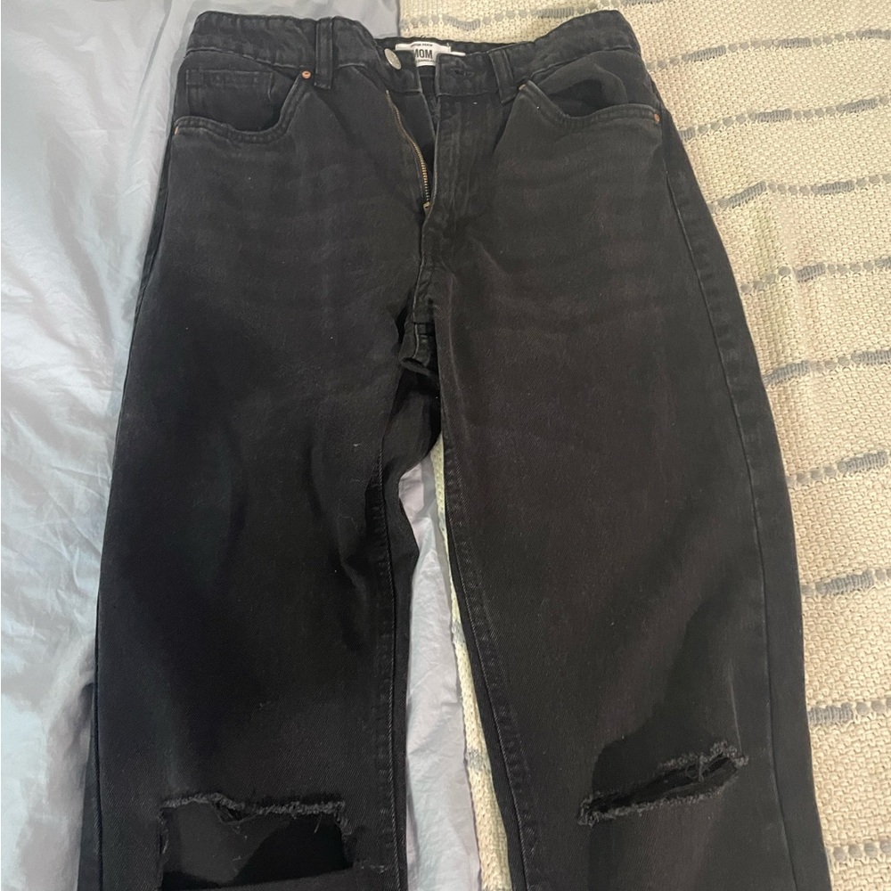 Size 5 black mom jeans
